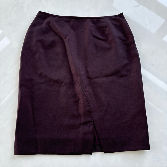 Gucci By Tom Ford Fall/Winter 1997 Burgundy Runway Skirt Size IT 46 - Picture 4 of 12